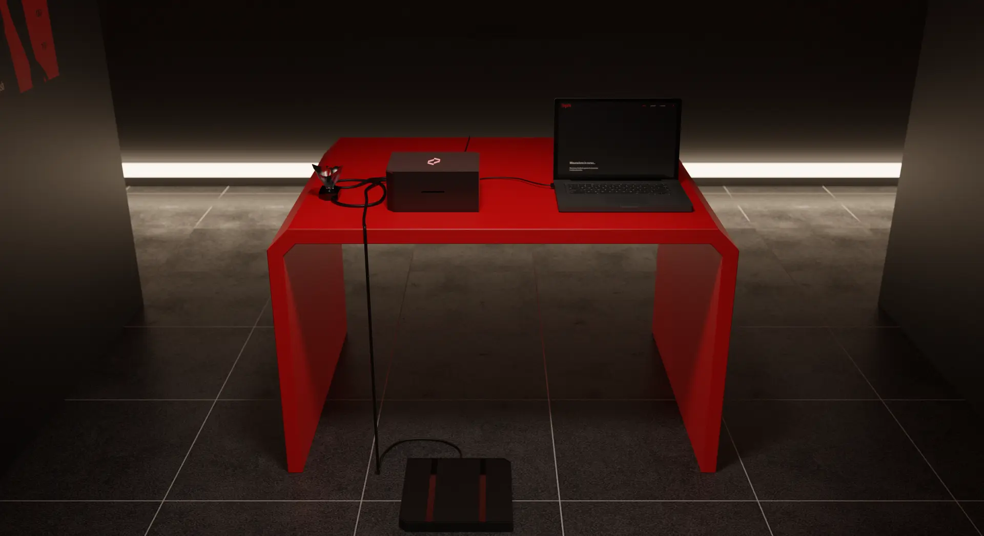 Stand di misurazione dell'utente